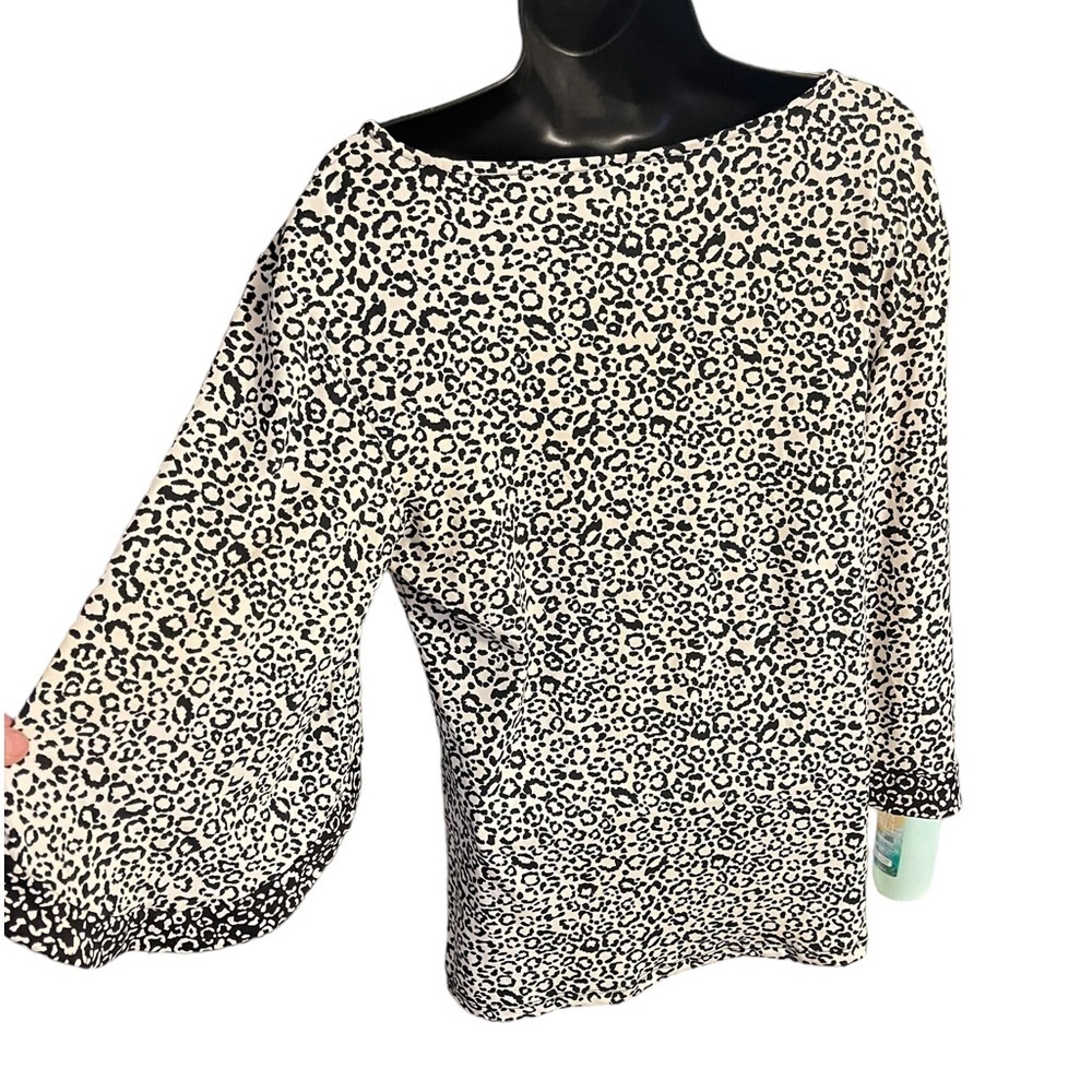 COCO BIANCO Animal, Print Bell, Sleeve, Top Size‎ M - Picture 2 of 13